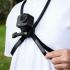 ACEFAST E37 Neck Mount Action Camera Holder First-Person POV Silicone Neckband Bracket with Airbag Pad - Black